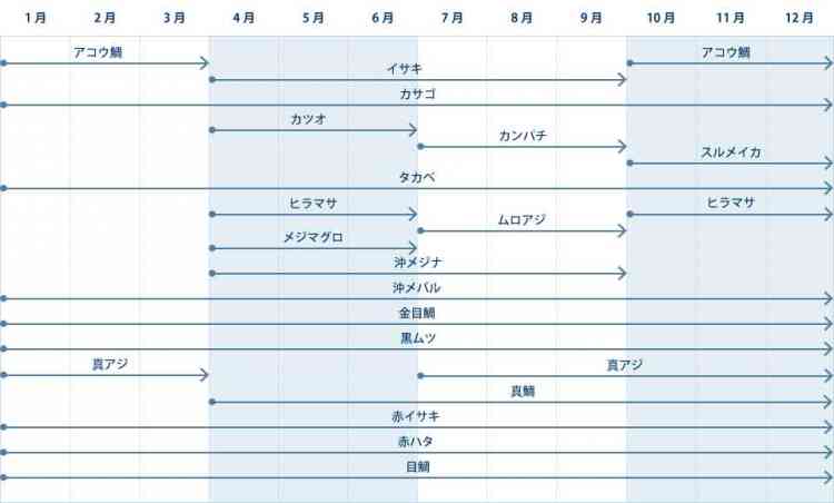 伊豆大島釣りカレンダー