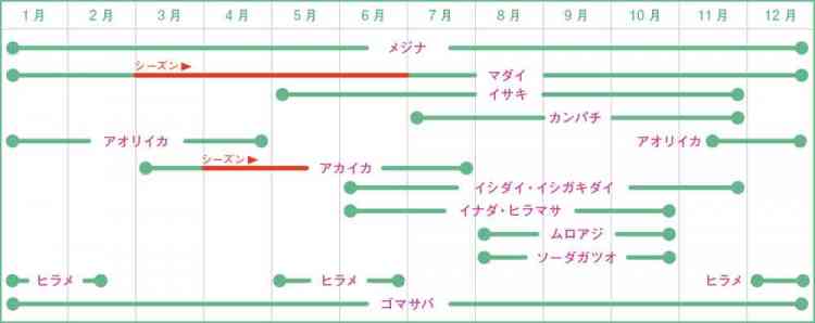 式根島釣りカレンダー
